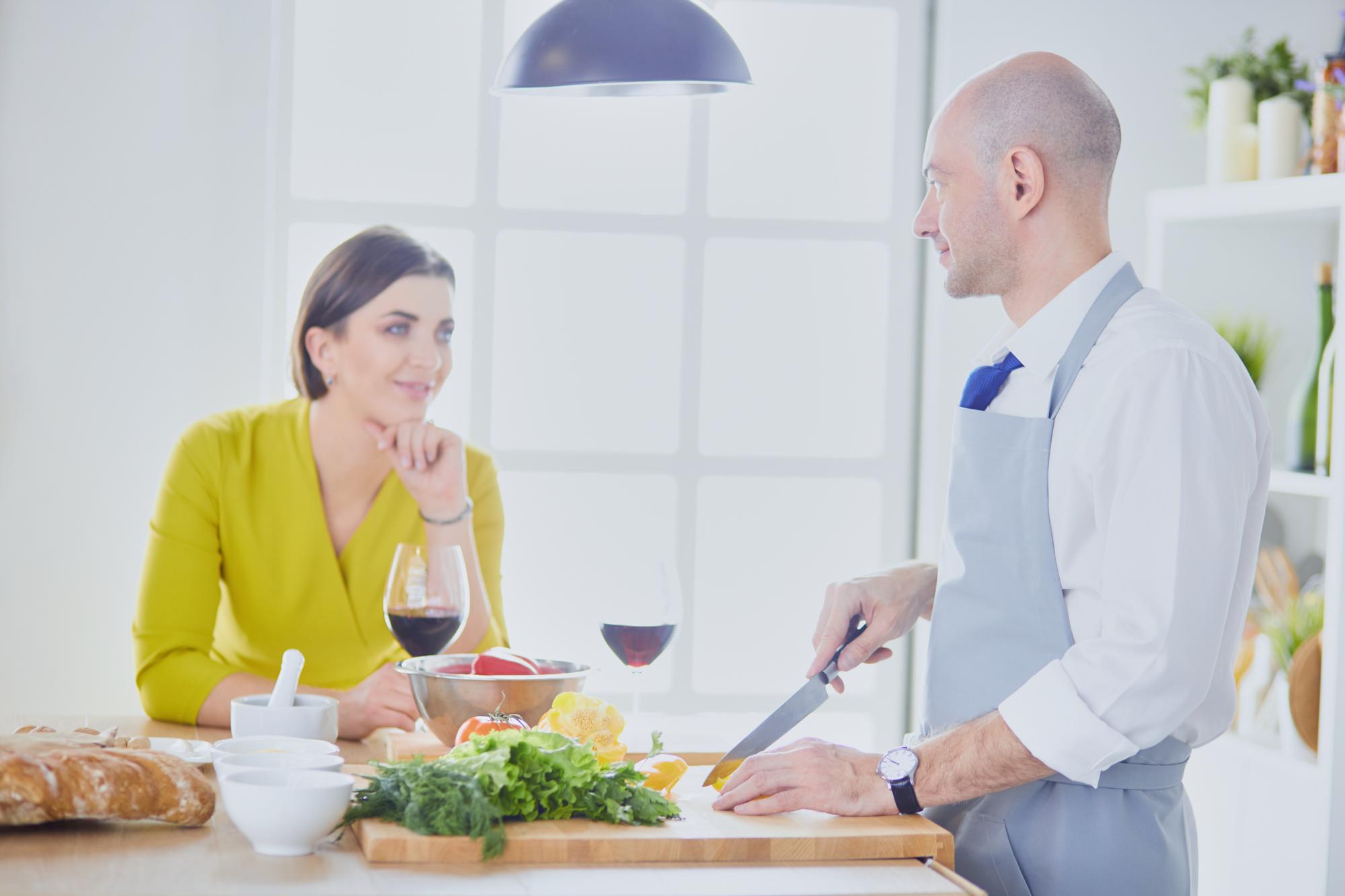 Consultation session with chef and client